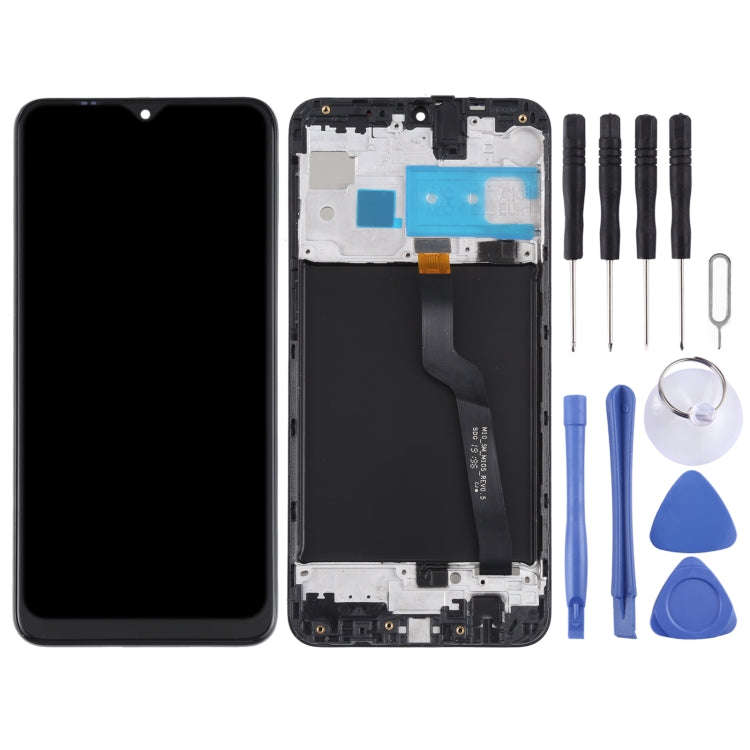 Original LCD Screen for Samsung Galaxy M10 SM-M105 Digitizer Full Assembly with Frame (Black)