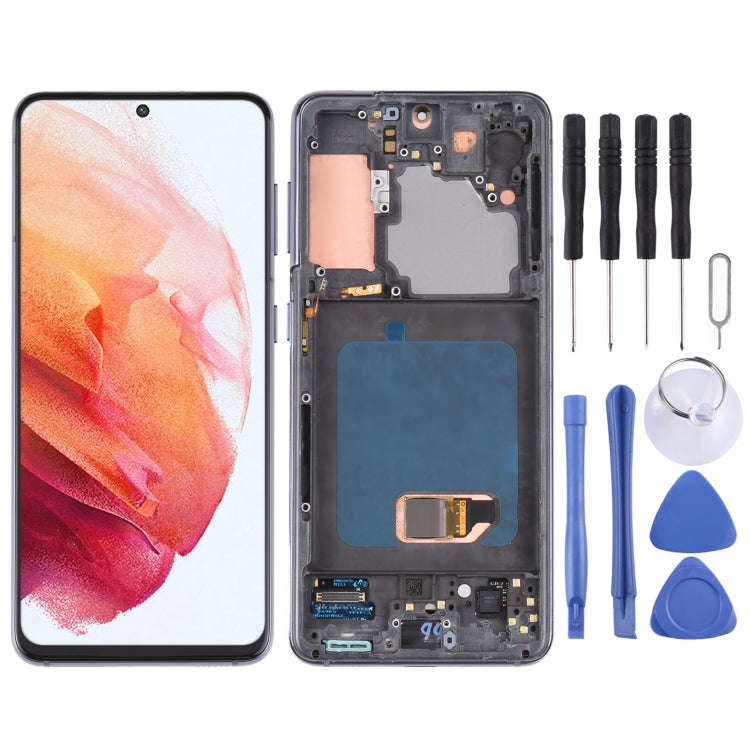 Original Super AMOLED LCD Screen For Samsung Galaxy S21 4G/S21 5G SM-G990 SM-G991 Digitizer Full ...
