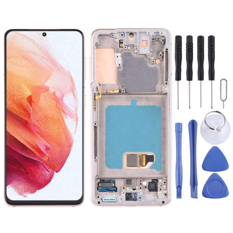 Original Super AMOLED LCD Screen For Samsung Galaxy S21 4G/S21 5G SM-G990 SM-G991 Digitizer Full ...