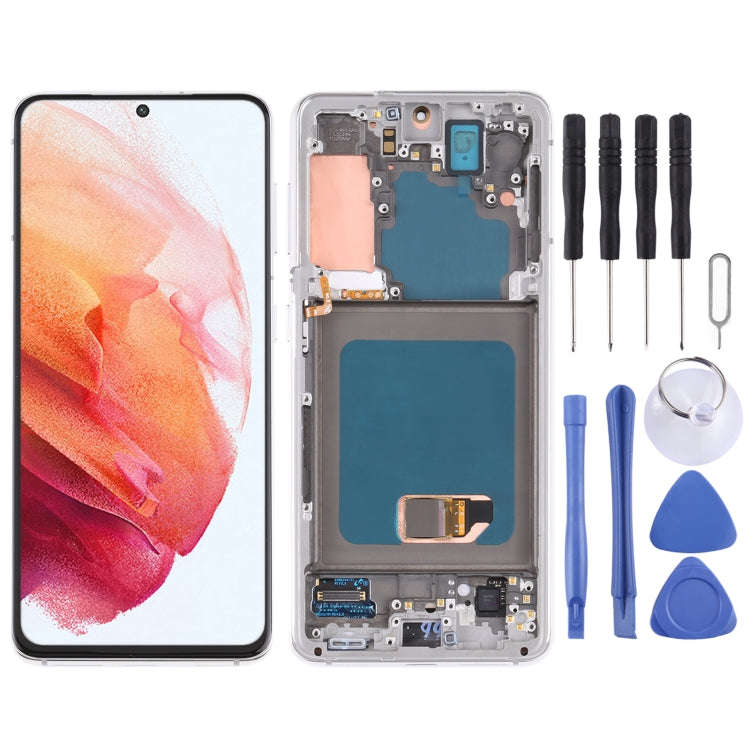 Original Super AMOLED LCD Screen For Samsung Galaxy S21 4G/S21 5G SM-G990 SM-G991 Digitizer Full ...