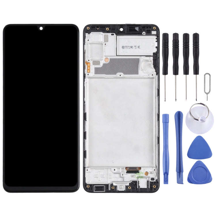incell LCD Screen for Samsung Galaxy A22 4G Digitizer Full Assembly with Frame (Black)