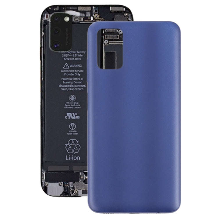 For Samsung Galaxy A03s SM-A037 Battery Back Cover (Blue)