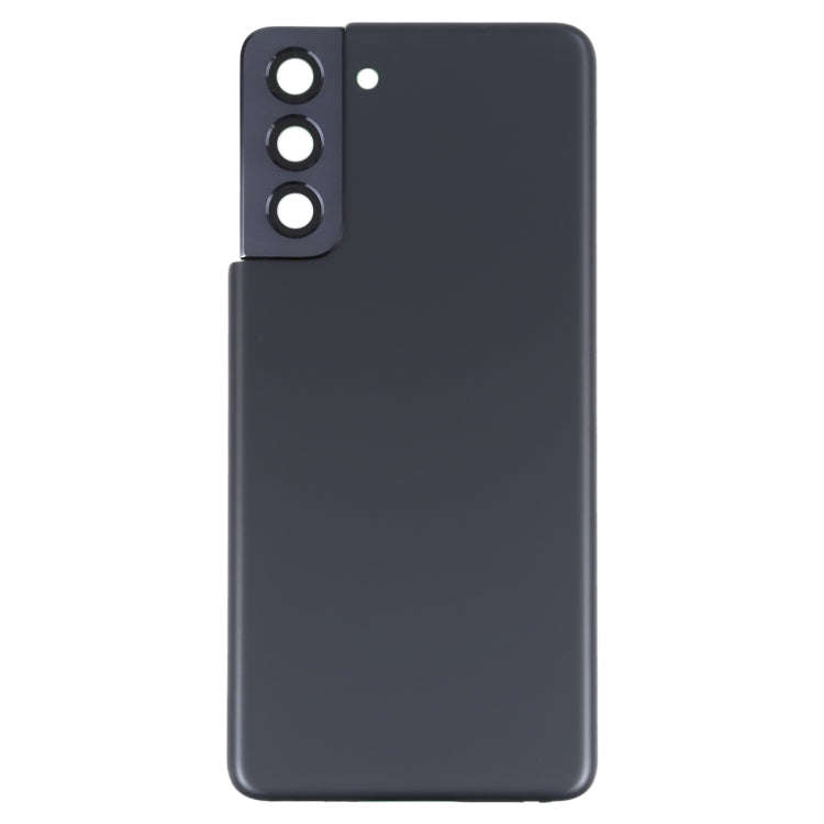 For Samsung Galaxy S21 5G Battery Back Cover with Camera Lens Cover (Black)