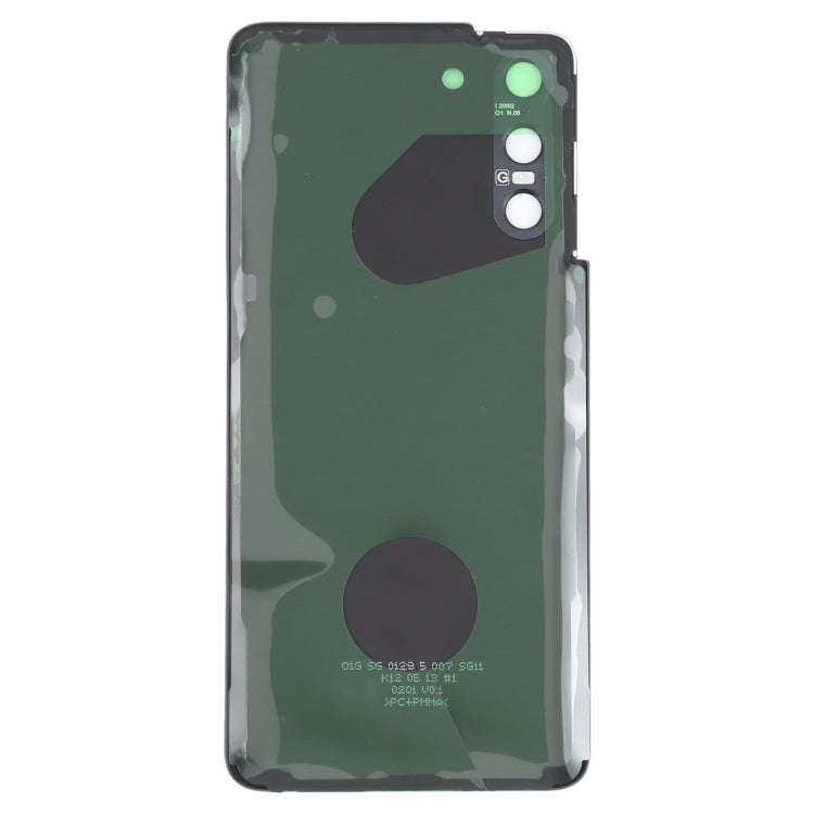 For Samsung Galaxy S21 5G Battery Back Cover with Camera Lens Cover (Black)
