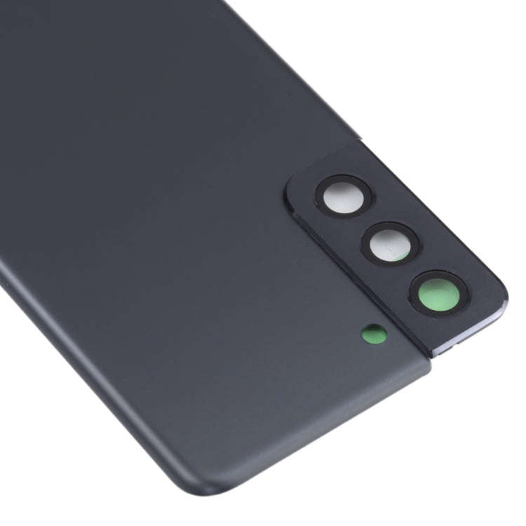 For Samsung Galaxy S21 5G Battery Back Cover with Camera Lens Cover (Black)