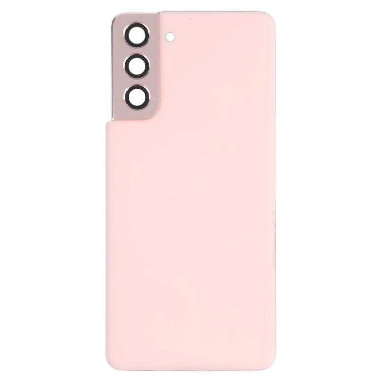 For Samsung Galaxy S21 5G Battery Back Cover with Camera Lens Cover (Pink)