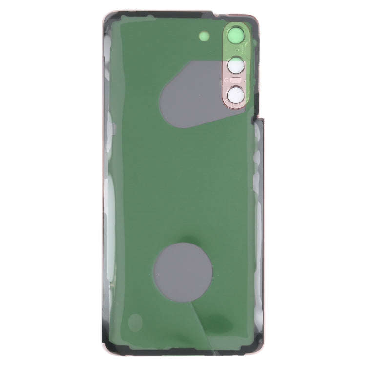 For Samsung Galaxy S21 5G Battery Back Cover with Camera Lens Cover (Pink)