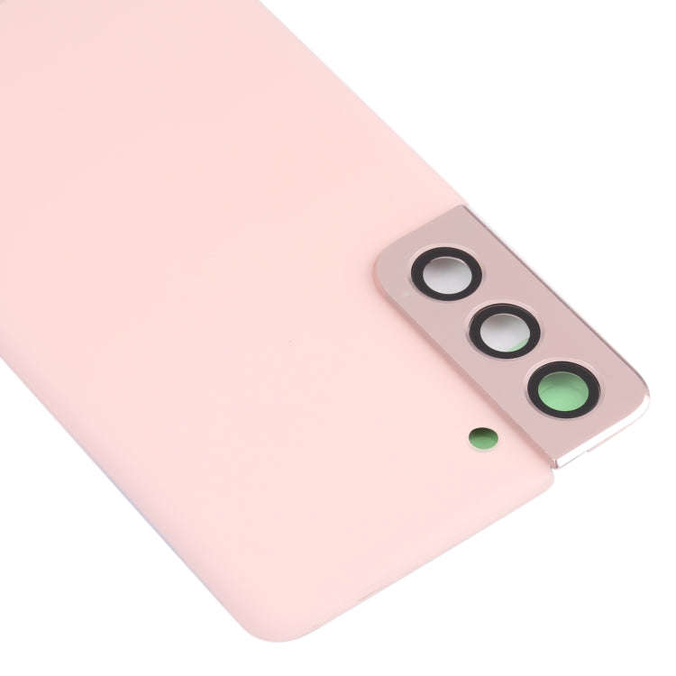 For Samsung Galaxy S21 5G Battery Back Cover with Camera Lens Cover (Pink)