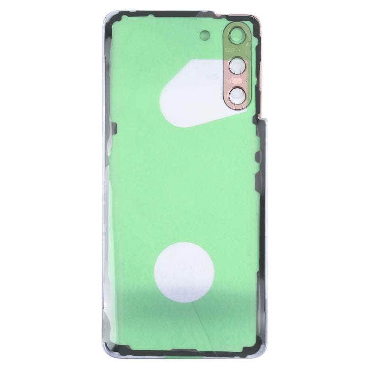For Samsung Galaxy S21 5G Battery Back Cover with Camera Lens Cover (Purple)