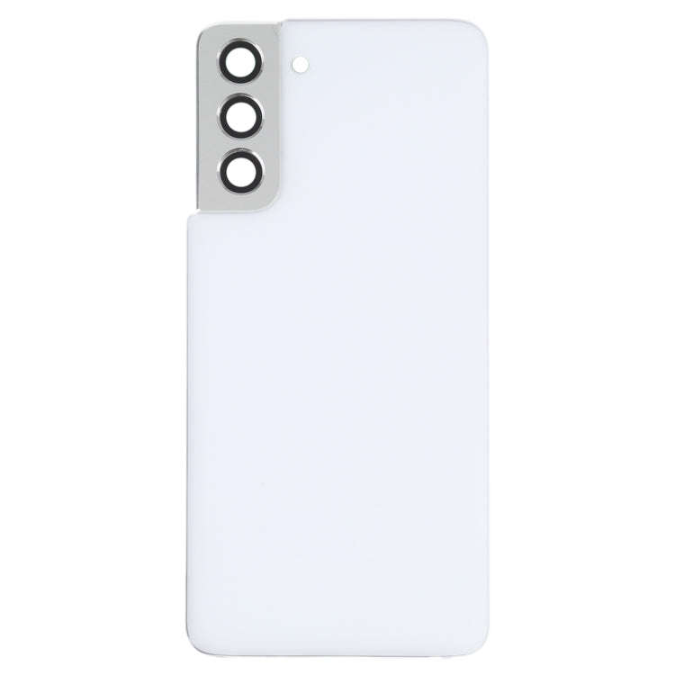 For Samsung Galaxy S21 5G Battery Back Cover with Camera Lens Cover (White)