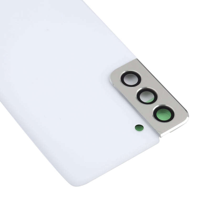 For Samsung Galaxy S21 5G Battery Back Cover with Camera Lens Cover (White)