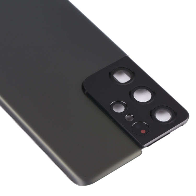 For Samsung Galaxy S21 Ultra 5G Battery Back Cover with Camera Lens Cover (Grey)