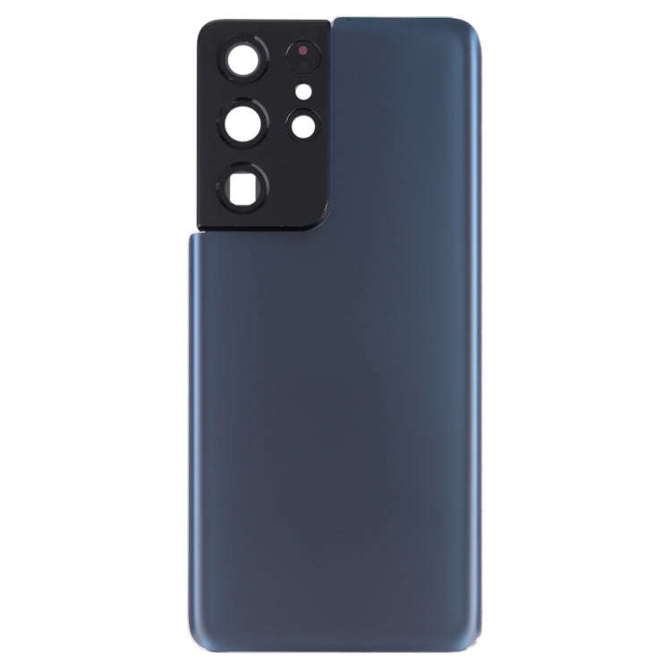 For Samsung Galaxy S21 Ultra 5G Battery Back Cover with Camera Lens Cover (Blue)