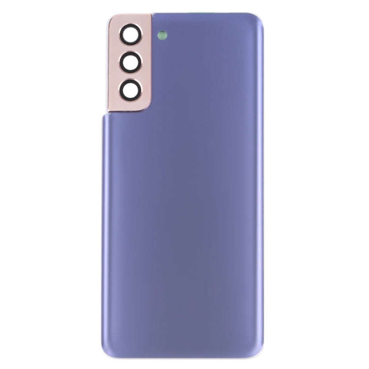 For Samsung Galaxy S21+ 5G Battery Back Cover with Camera Lens Cover (Purple)