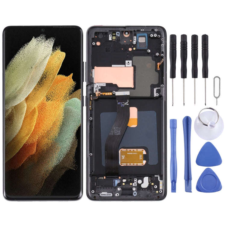 Original Super AMOLED LCD Screen For Samsung Galaxy S21 Ultra 5G SM-G998B Digitizer Full Assembly...