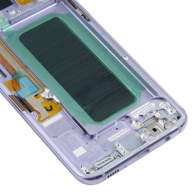 OLED LCD Screen for Samsung Galaxy S8+ SM-G955 Digitizer Full Assembly with Frame (Purple)