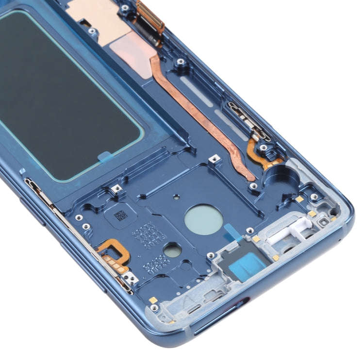 OLED LCD Screen for Samsung Galaxy S9+ SM-G965 Digitizer Full Assembly with Frame (Blue)