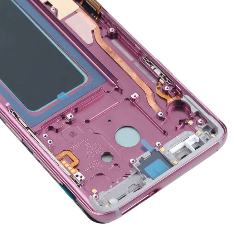 OLED LCD Screen for Samsung Galaxy S9+ SM-G965 Digitizer Full Assembly with Frame (Purple)