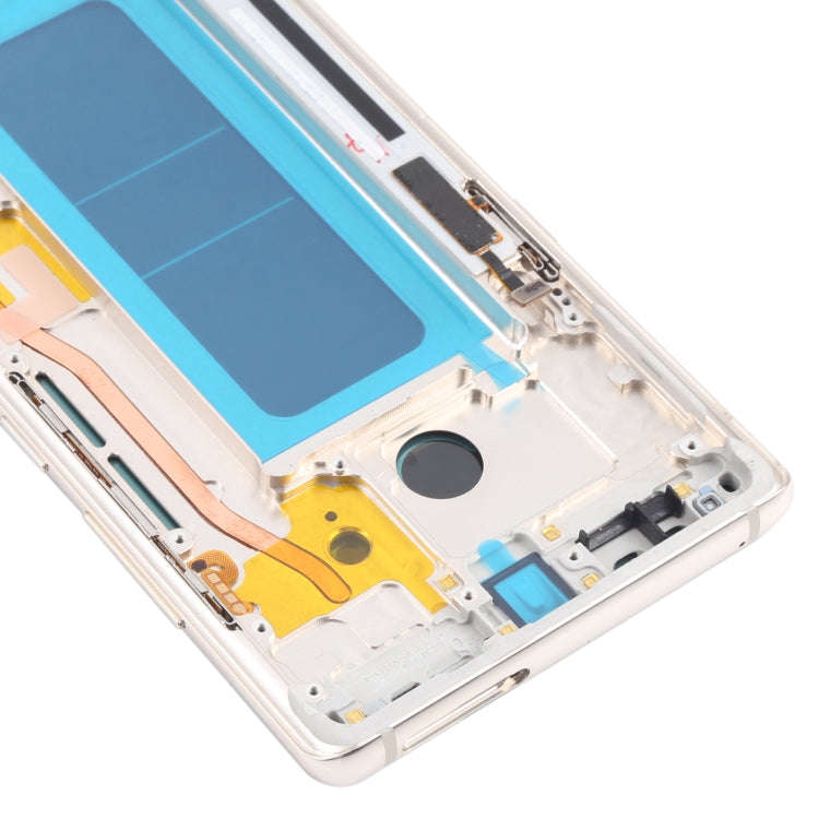 OLED LCD Screen for Samsung Galaxy Note 8 SM-N950 Digitizer Full Assembly with Frame (Gold)