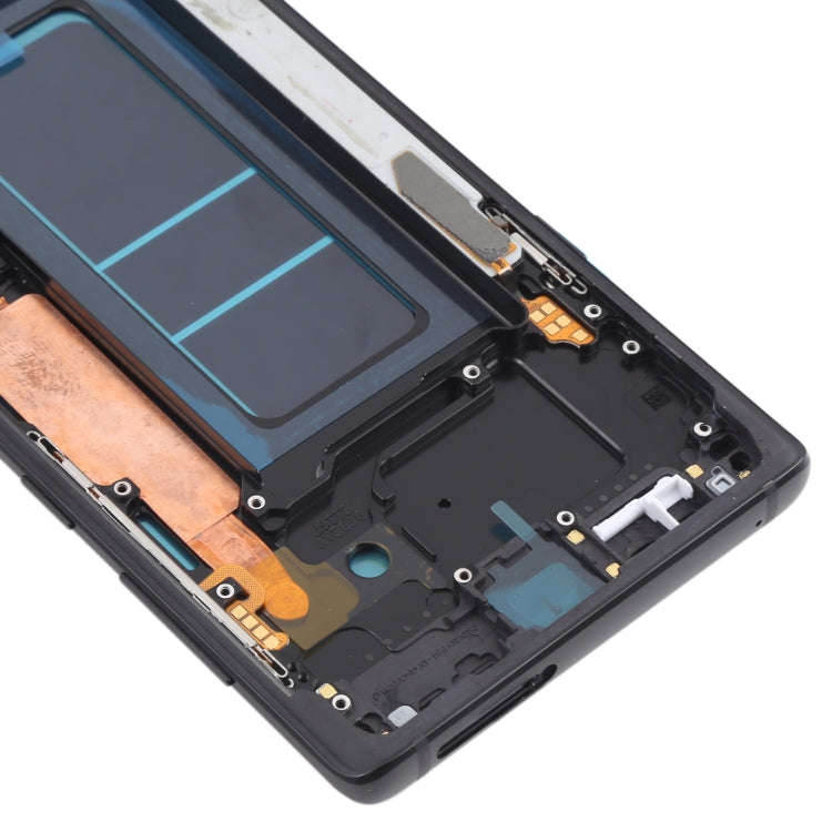 OLED LCD Screen for Samsung Galaxy Note9 SM-N960 Digitizer Full Assembly with Frame (Black)