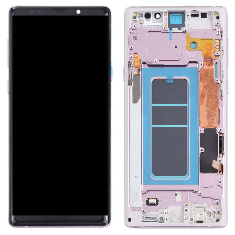 OLED LCD Screen for Samsung Galaxy Note9 SM-N960 Digitizer Full Assembly with Frame (Purple)