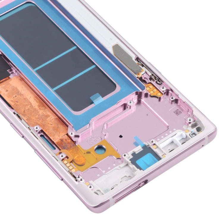 OLED LCD Screen for Samsung Galaxy Note9 SM-N960 Digitizer Full Assembly with Frame (Purple)