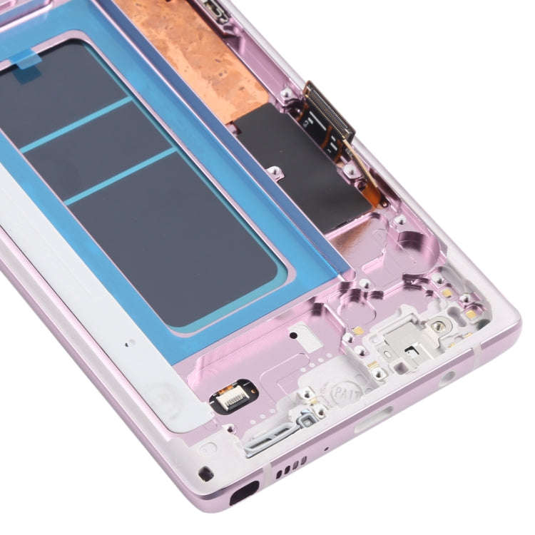 OLED LCD Screen for Samsung Galaxy Note9 SM-N960 Digitizer Full Assembly with Frame (Purple)