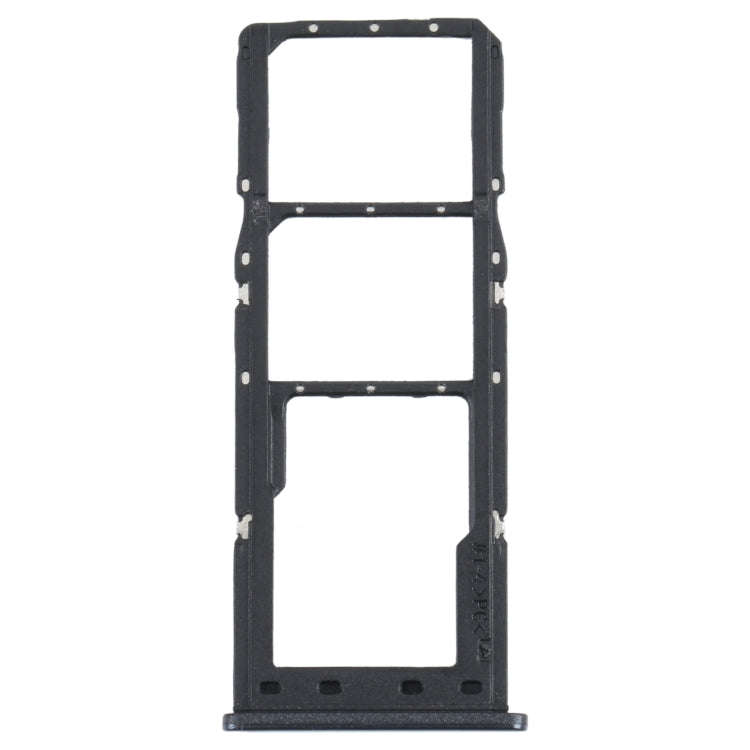 For Samsung Galaxy M12 SM-M127 SIM Card Tray + SIM Card Tray + Micro SD Card Tray (Black)