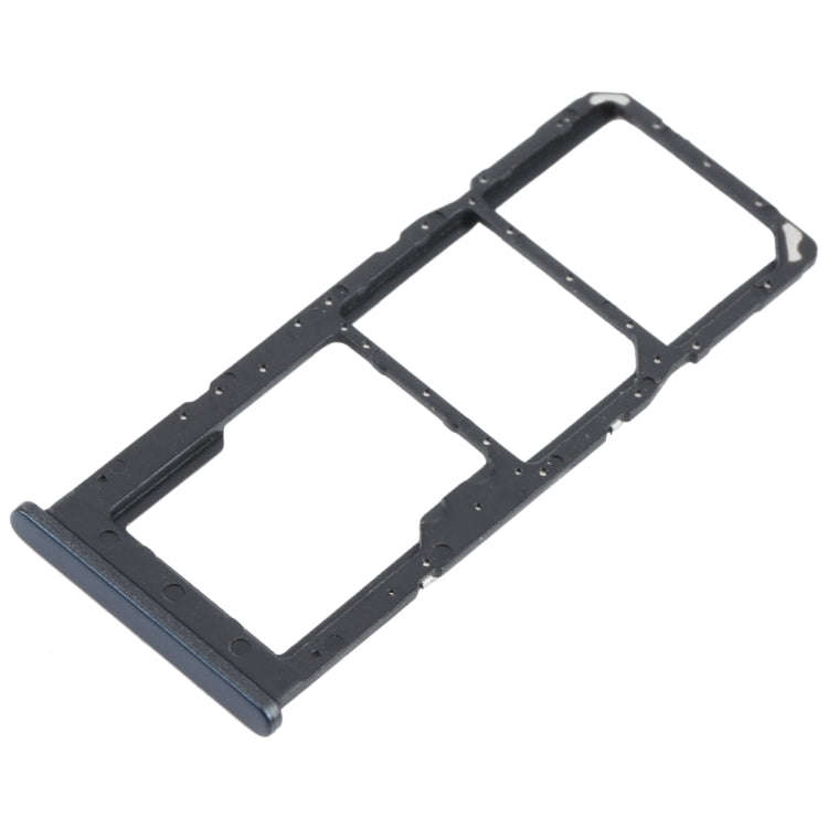 For Samsung Galaxy M12 SM-M127 SIM Card Tray + SIM Card Tray + Micro SD Card Tray (Black)