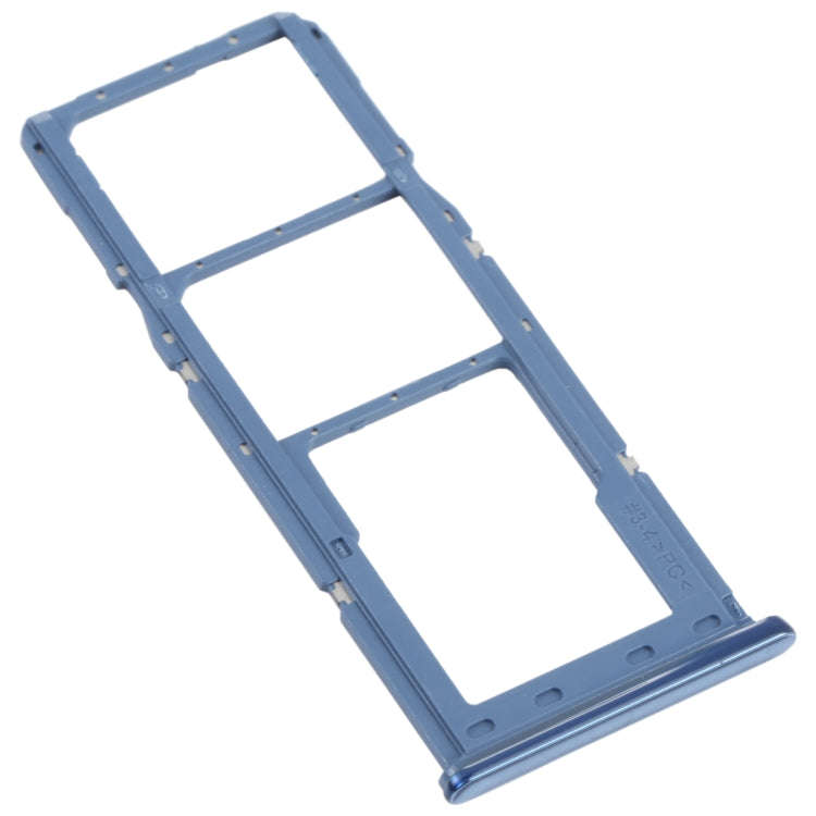 For Samsung Galaxy M32 SM-M325 SIM Card Tray + SIM Card Tray + Micro SD Card Tray (Blue)