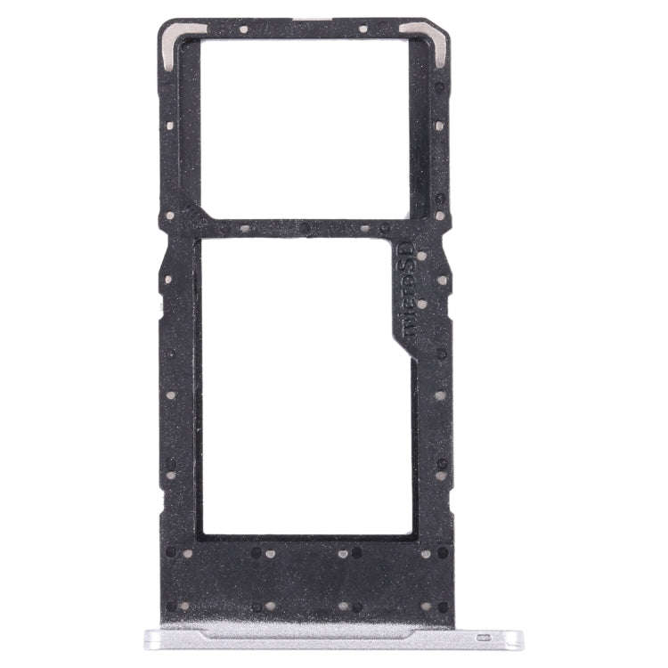 SIM Card Tray + Micro SD Card Tray for Samsung Galaxy Tab A7 Lite SM-T225 (Silver)
