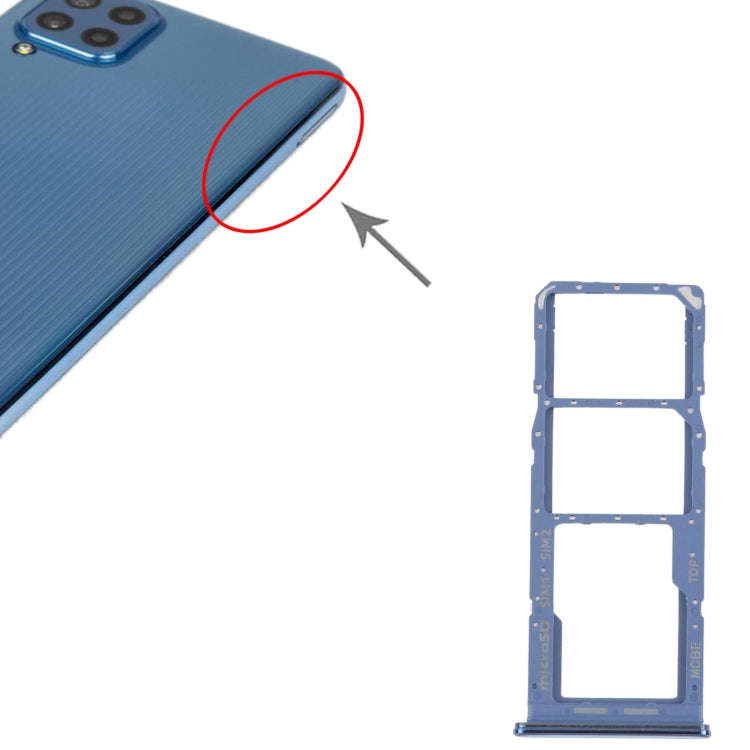 For Samsung Galaxy M32 5G SM-M326B Original SIM Card Tray + SIM Card Tray + Micro SD card tray (B...