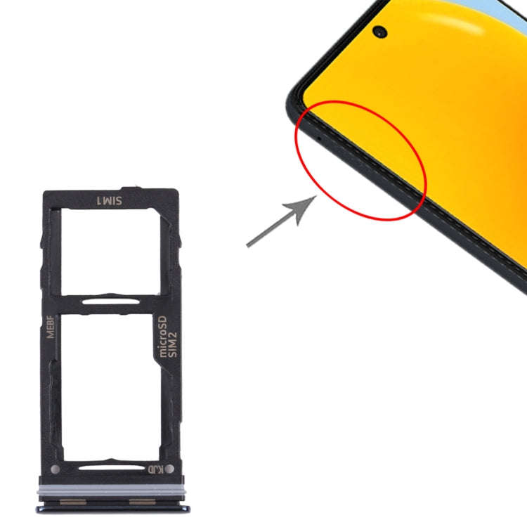 For Samsung Galaxy M52 5G SM-M526B Original SIM Card Tray + SIM Card Tray / Micro SD card tray (B...