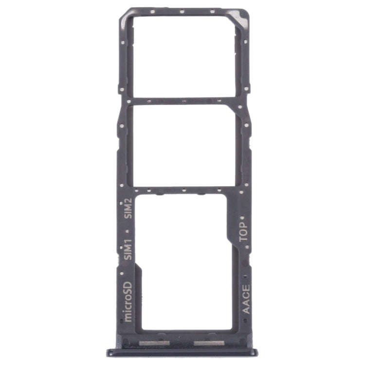 For Samsung Galaxy A13 SM-A135 Original SIM Card Tray + SIM Card Tray + Micro SD card tray (Black)