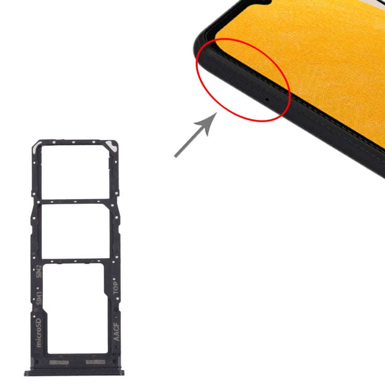 For Samsung Galaxy A13 5G SM-A136 Original SIM Card Tray + SIM Card Tray + Micro SD card tray (Bl...