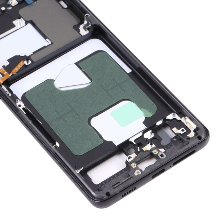For Samsung Galaxy S21 Ultra 5G SM-G998B Middle Frame Bezel Plate (Black)