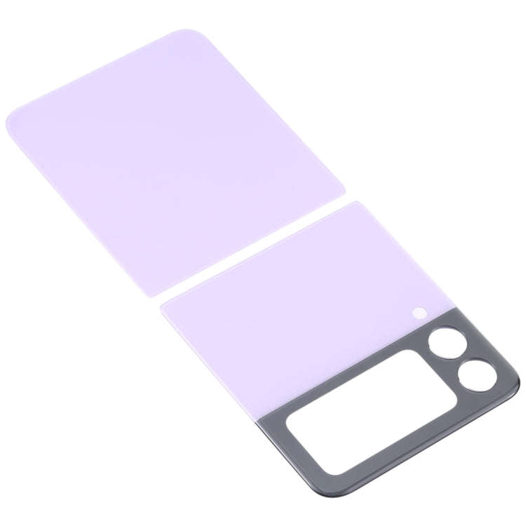 For Samsung Galaxy Z Flip3 5G SM-F711B Glass Battery Back Cover (Purple)