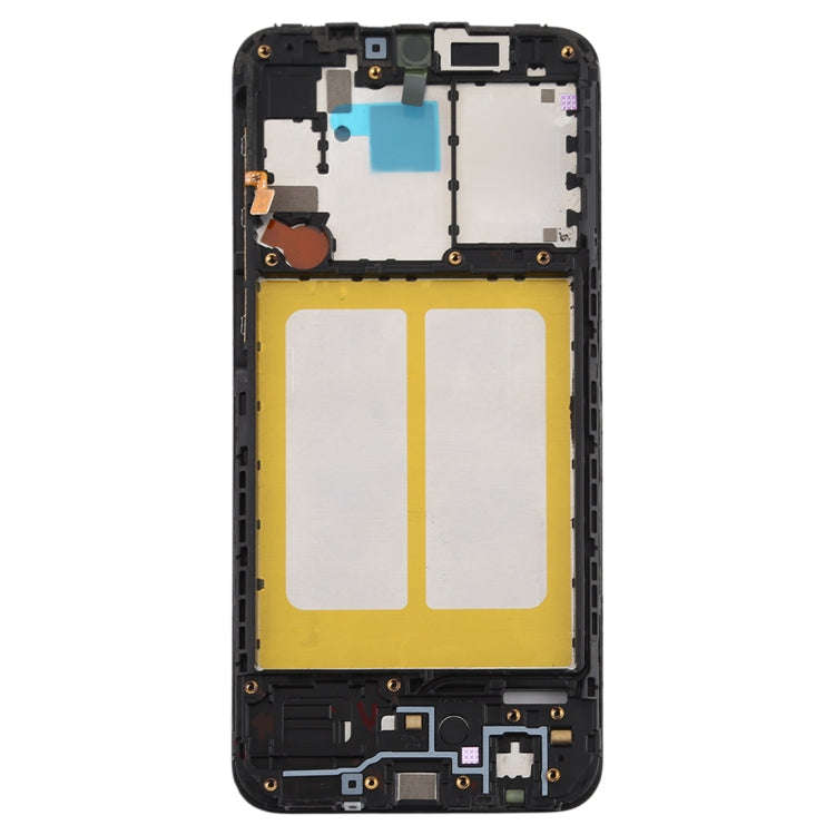 For Galaxy A20e  Front Housing LCD Frame Bezel Plate (Black)