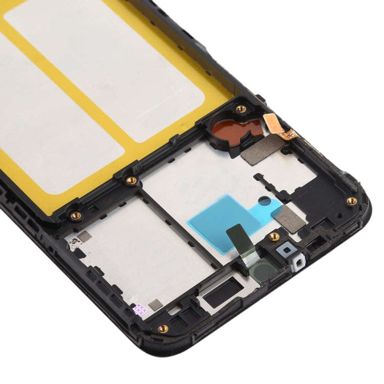 For Galaxy A20e  Front Housing LCD Frame Bezel Plate (Black)