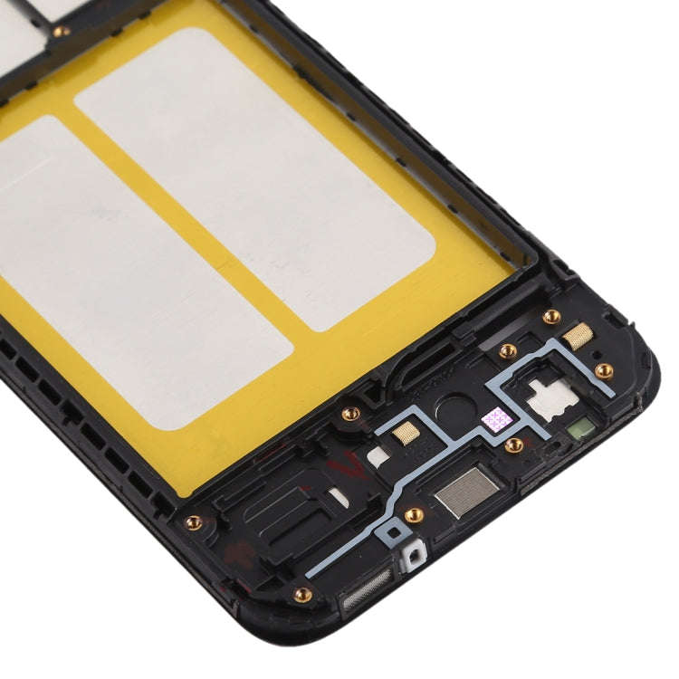 For Galaxy A20e  Front Housing LCD Frame Bezel Plate (Black)