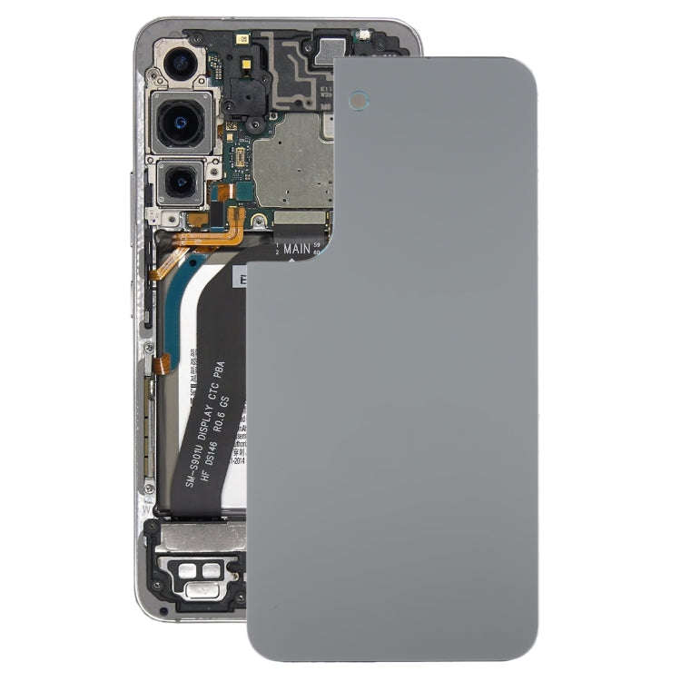 For Samsung Galaxy S22 Battery Back Cover (Grey Green)