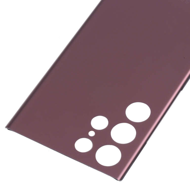For Samsung Galaxy S22 Ultra Battery Back Cover (Dark Red)