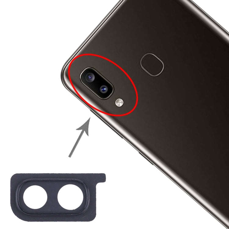 For Galaxy A20 10pcs Camera Lens Cover (Black)