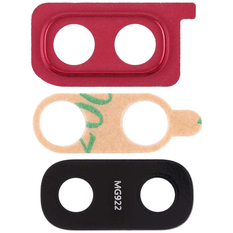 For Galaxy A20 10pcs Camera Lens Cover (Red)