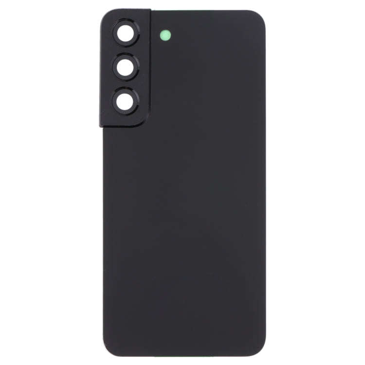 For Samsung Galaxy S22 5G SM-S901B Battery Back Cover with Camera Lens Cover (Black)