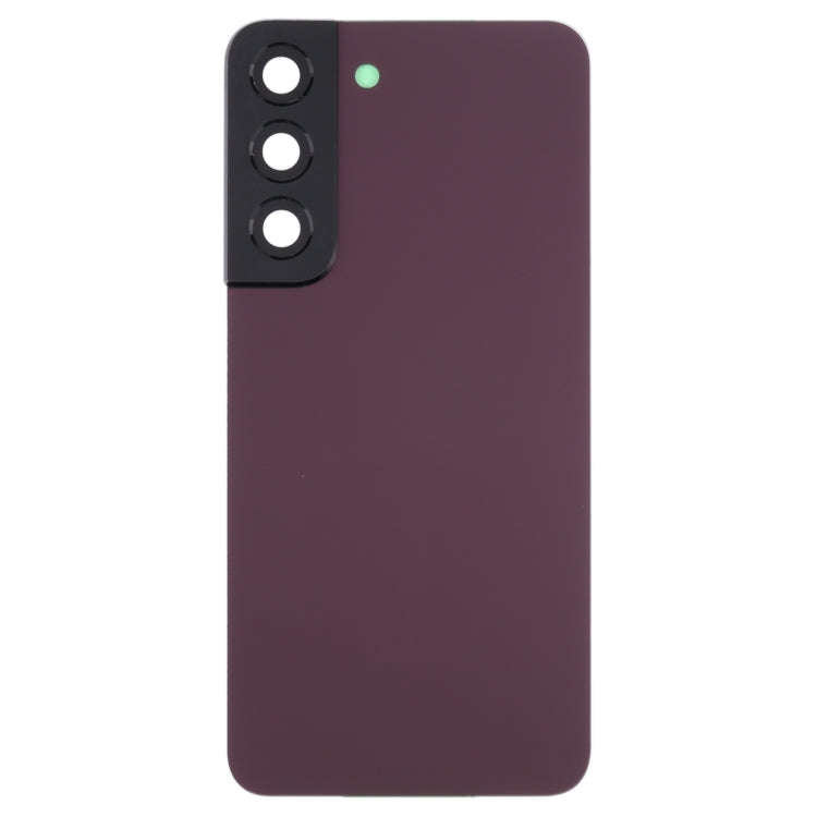 For Samsung Galaxy S22 5G SM-S901B Battery Back Cover with Camera Lens Cover (Purple)