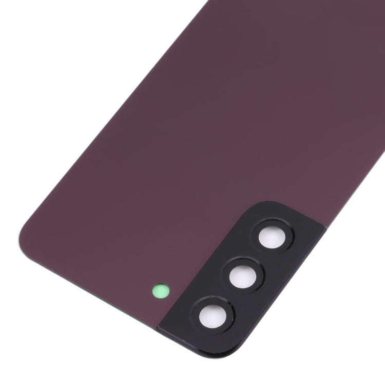 For Samsung Galaxy S22 5G SM-S901B Battery Back Cover with Camera Lens Cover (Purple)