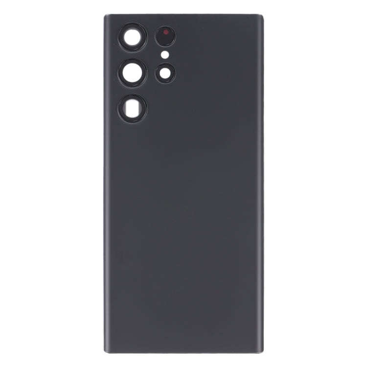For Samsung Galaxy S22 Ultra 5G SM-S908B Battery Back Cover with Camera Lens Cover (Black)