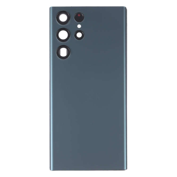 For Samsung Galaxy S22 Ultra 5G SM-S908B Battery Back Cover with Camera Lens Cover (Green)
