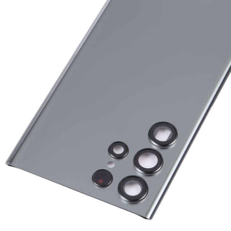 For Samsung Galaxy S22 Ultra 5G SM-S908B Battery Back Cover with Camera Lens Cover (Grey)